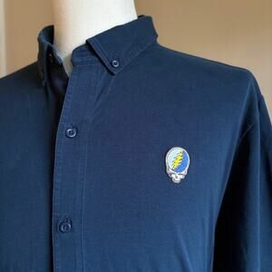 Grateful Dead Steal Your Face ASHER Golf Button Down (2XL)